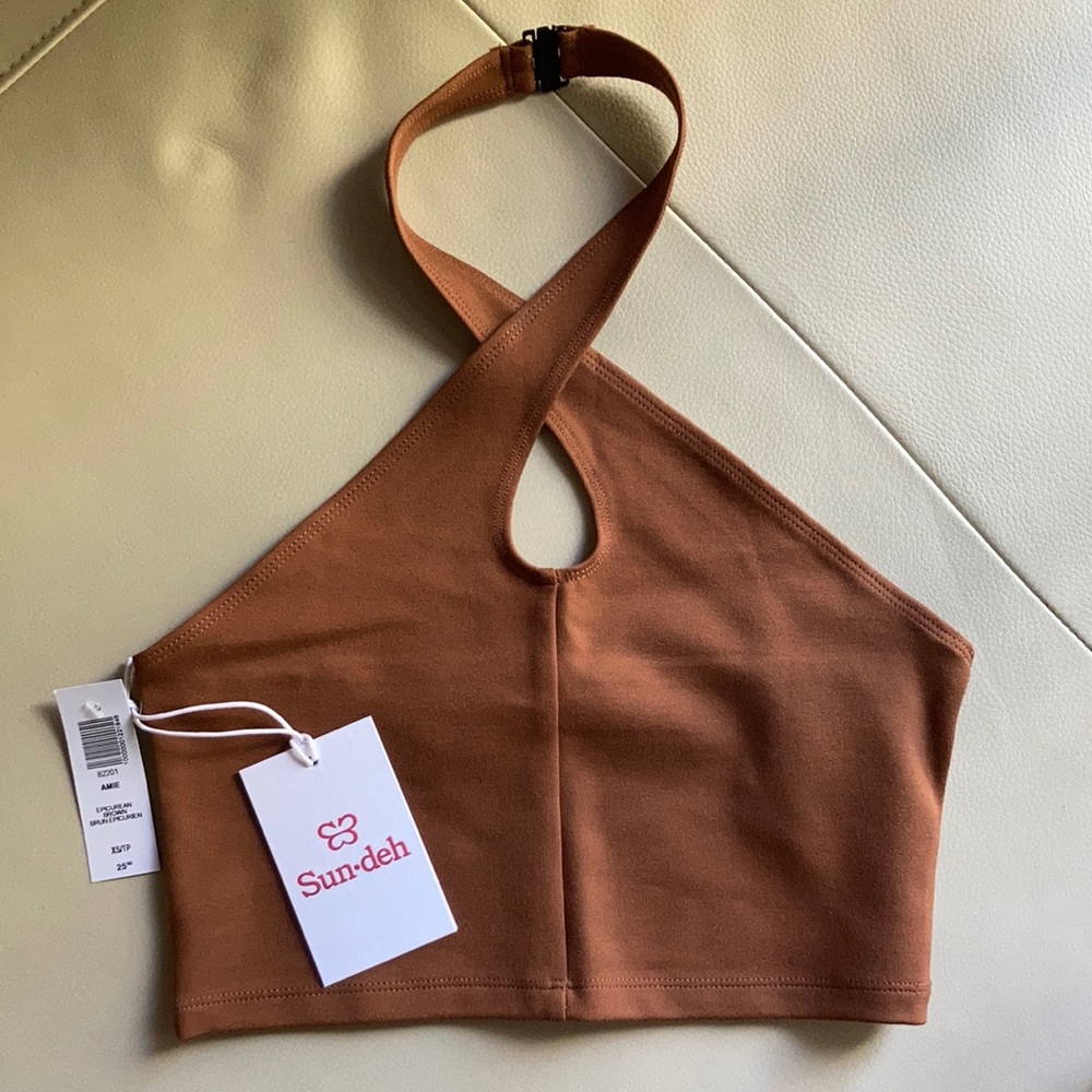 Amie halter crop top